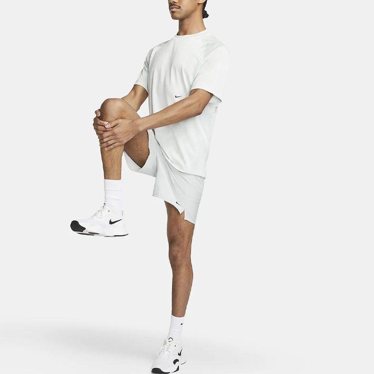 Nike T Shirts Men's White Crew Neck Moderate Straight Fit DX6955-100
