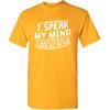 It Hurts to Bite My Tongue Sarcastic Men's Tee Shirts | Funny Statement Shirt | Graphic Novelty Sarcastic Funny T Shirt