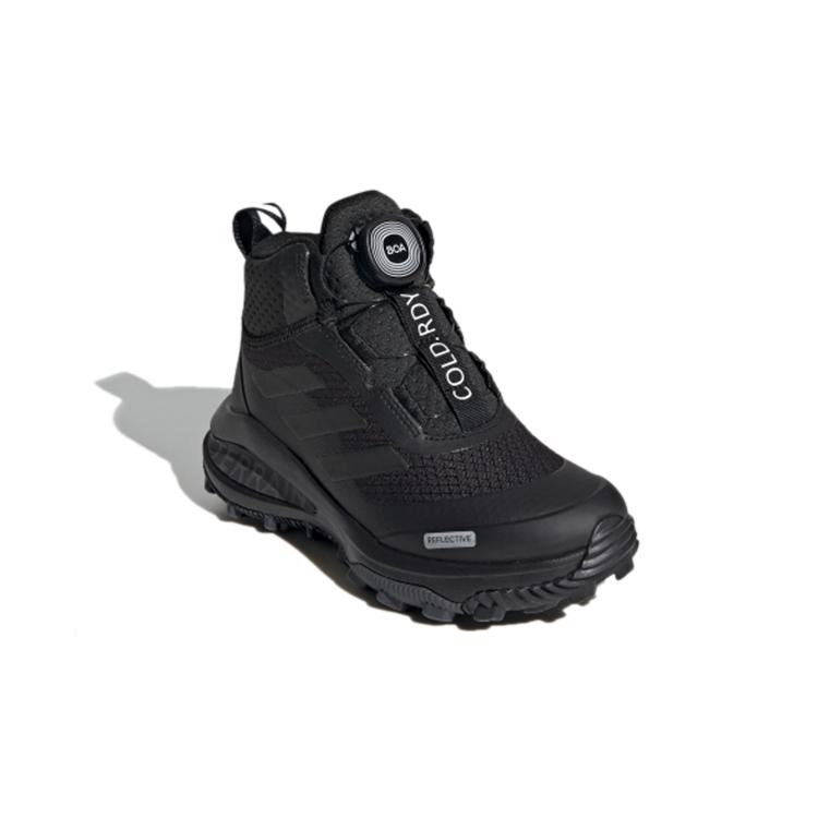 adidas Fortarun Boa Atr Btw K Ткань Нескользящая Устойчивая к истиранию Средняя высота Детская уличная обувь Черный Детская FV3486