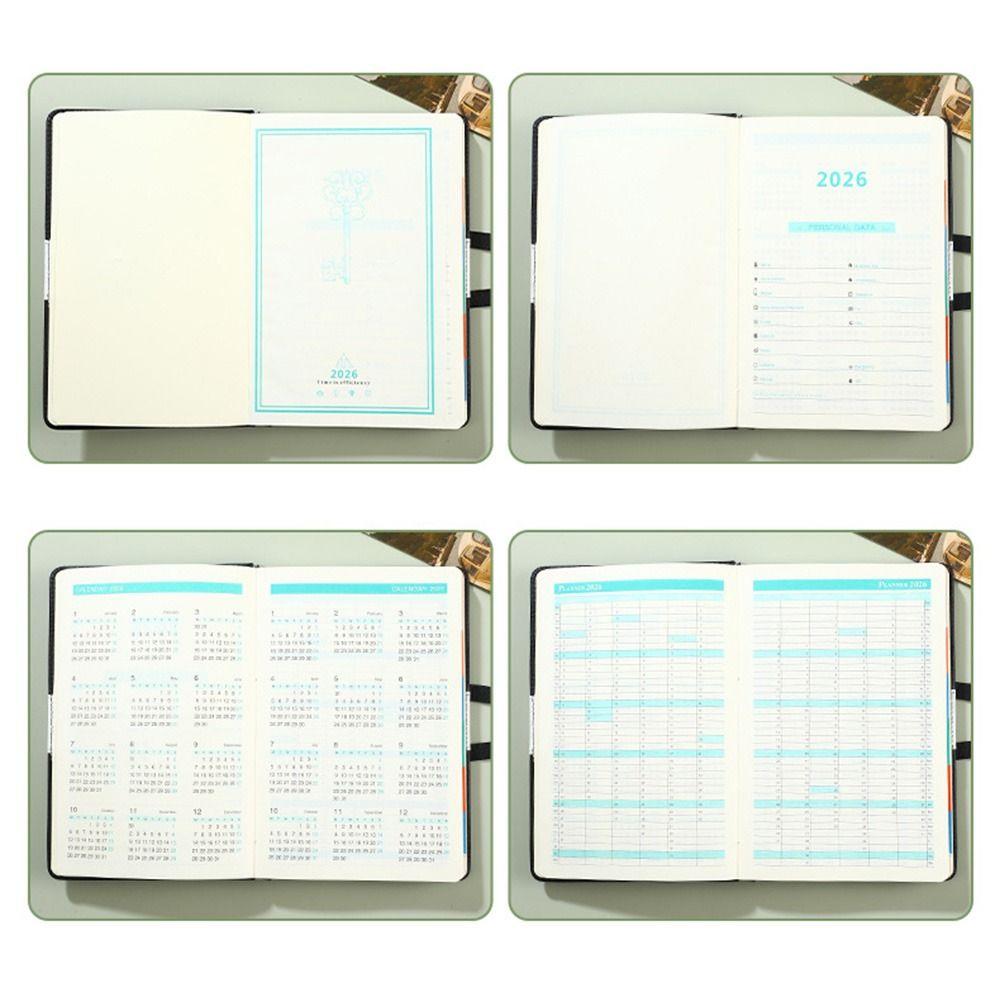 12 Months A5 Agenda Planning Notebook Wear-resistant To-do List Notebook Student