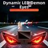 Cool Solar Warning Light Suction Cup Installation LED Atmosphere Light  Auto Decoration