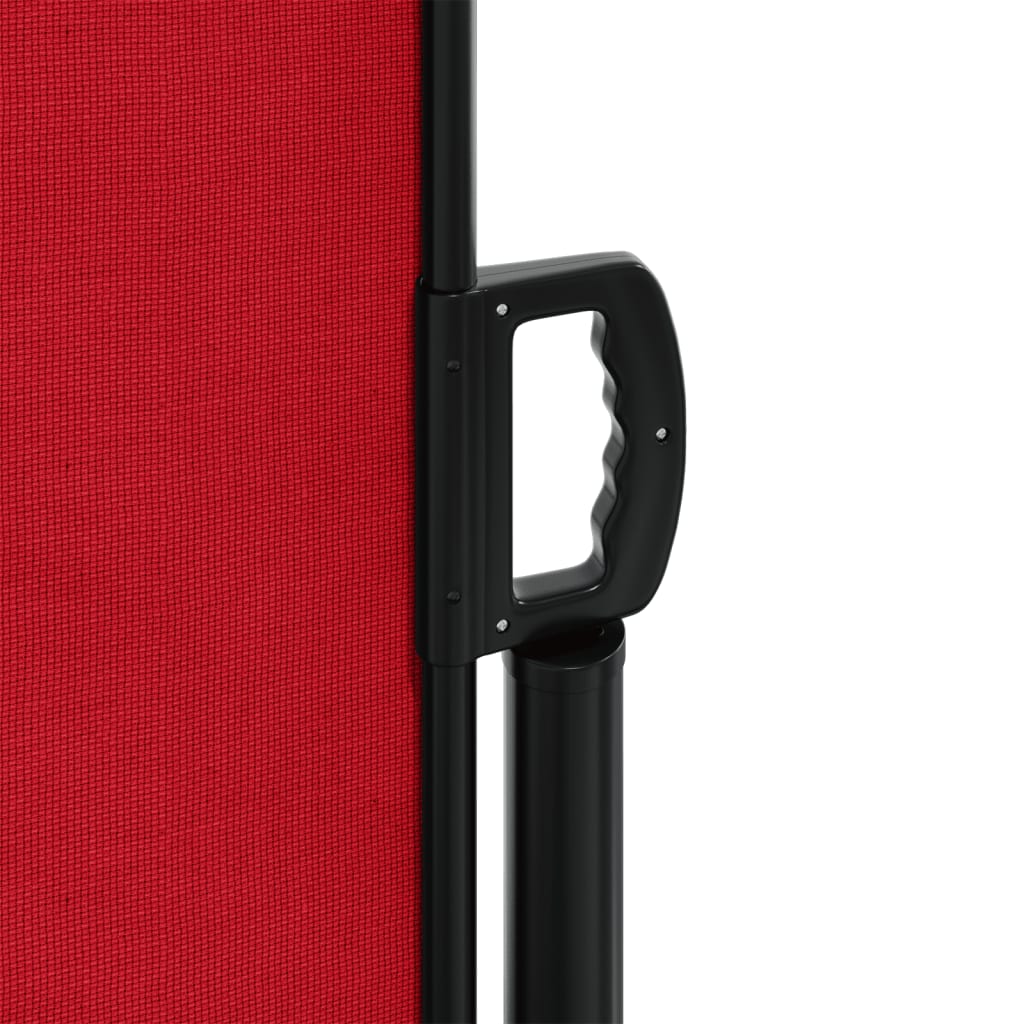 Retractable Side Awning Red 200 x 1200 cm