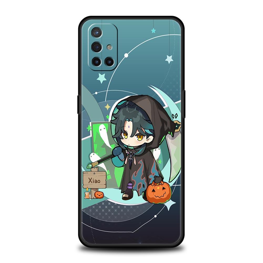 Cute Genshin Impact Xiao Phone Case For OnePlus Nord CE 2 9 8 7 7T 10 Pro 9RT 9R 8T Nord N100 N200 N10 5G Silicone Black Cover