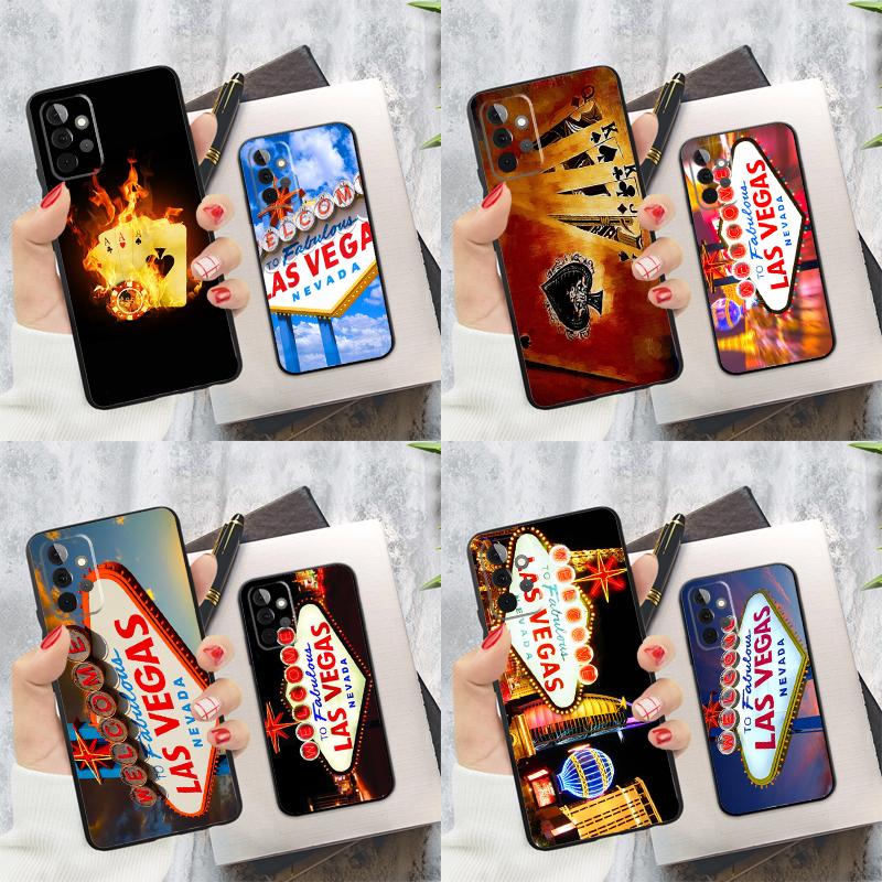 LAS VEGAS POKER CARDS Чехол для телефона Samsung Galaxy A15 A25 A55 A54 A34 A14 A35 A52 A32 A12 A51 A71 A13 A33 A53