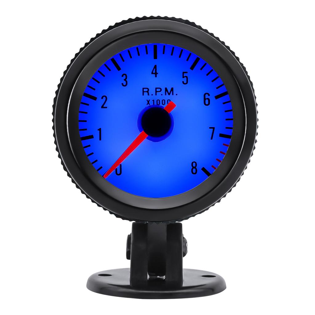 52mm Car Tachometer 0-8000 PRM Gauge With Blue LED Backlight For 1~8 Cylinder Gasoline Car Tacho RPM Meter Car Accessories