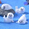 Decorative Sea Lion Figurine Mini Marine Animal Ornaments Sea Lion Micro Landscape  Fairy Garden