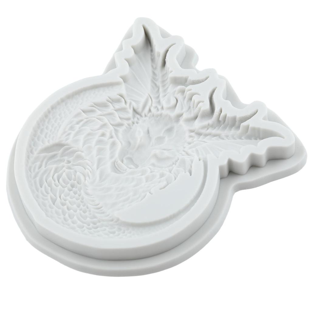 Dragon Silicone Mold Dragon and Wolf Head Fondant Molds Cake Decorating Tools Cupcake Topper Candy Sugar Craft Gum Paste Polymer Clay