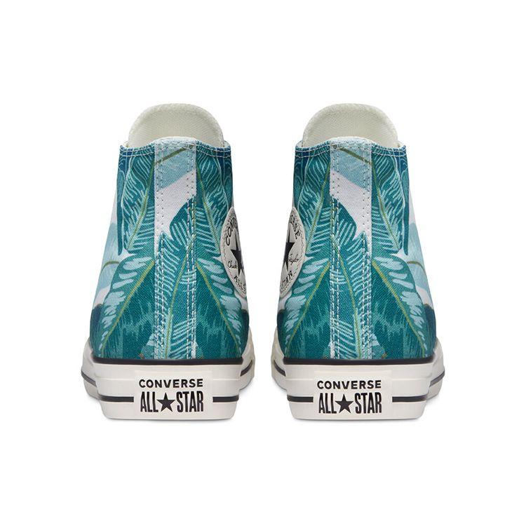 Converse Chuck Taylor All Star Hi Повседневные Цветные Высокие Кеды из Канваса Унисекс Белый Зеленый 171078C