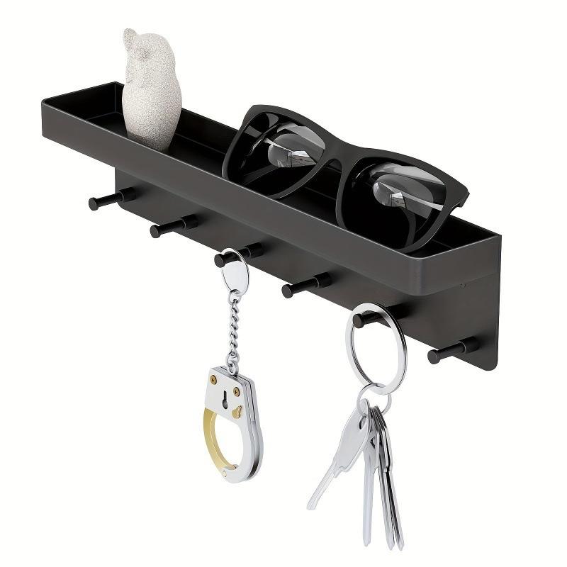 Wall-mounted Key Hanger Without DrillingTraceless Wall-mounted Kitchenware Storage Rack Bathroom Storage Rack