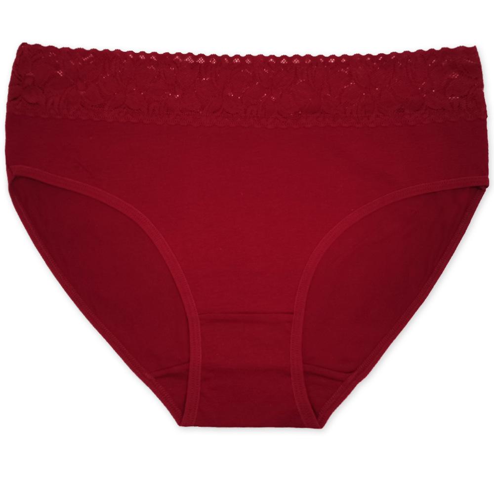 Женское нижнее белье, хлопковые трусики со средней посадкой, милые кружевные трусы с бантом, сексуальные трусы больших размеров, женские трусики больших размеров, 6 шт./лот