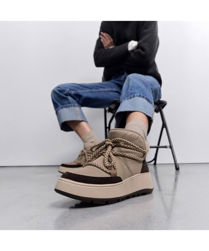 Fitflop [F-Mode] Women'S Platform Puff Boots - Taupe (Ft59K2B303)