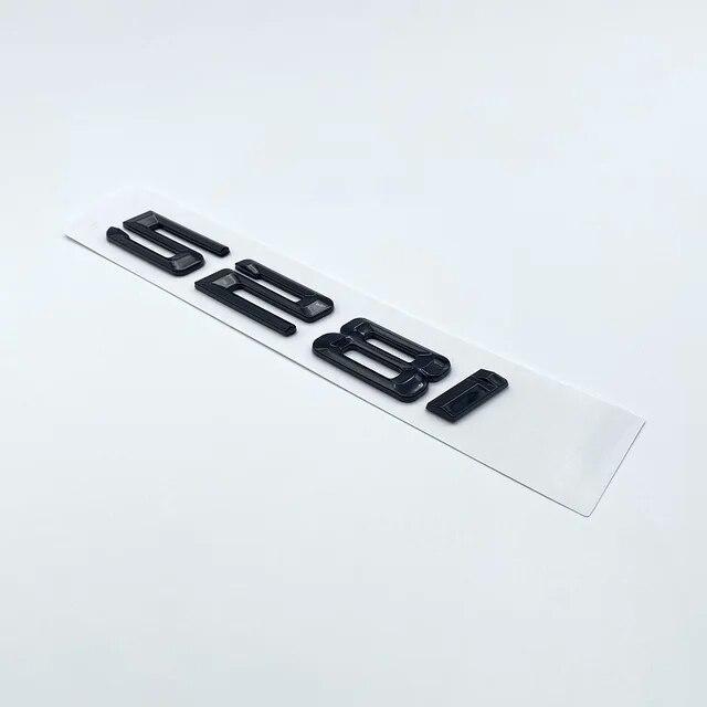 Старая глянцевая черная эмблема с буквами 520i 523i 525i 528i 530i 535i 540i для BMW 5 серии E60 E61 F10 F11 G30, наклейка на багажник автомобиля с логотипом