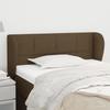 VidaXL Headboard with Ears Dark Brown 103x23x78-88 Cm Fabric3117137