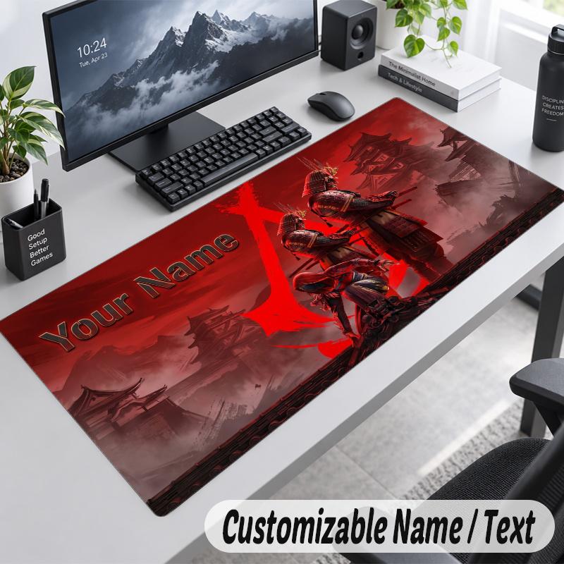 Assassin's Creed Personalized Large Mouse Pad Custom Name Text Extended Desk Mat Gaming Mousepad