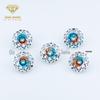 4-8mm Gradient Rose-Cut Two-Tone Soft Core Zircon Millennium Rose