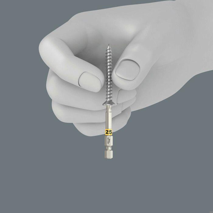 Embouts TORX® - WERA - Bit-Check 6 Wood TX HF 1 - 6 pièces - Acier haute qualité