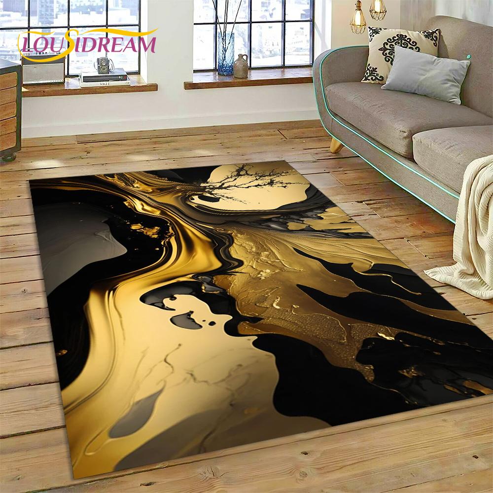 Ковер-дорожка Dream Colour Мраморный Синий Зеленый Золотой Роскошный для Дома Гостиной Спальни Дивана Придверный коврик Декор