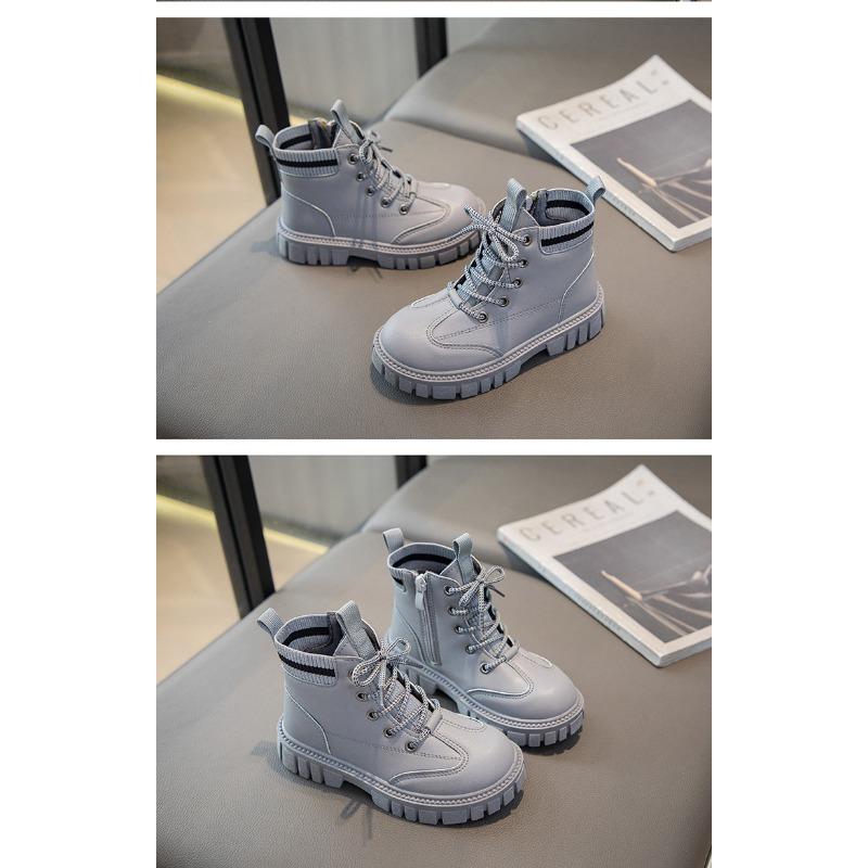 Новые модные ботинки Martin для мальчиков, детские повседневные ботинки с мягкой подошвой, короткие ботинки для детей среднего и старшего возраста, ботинки для начальной школы, одинарные ботинки