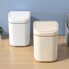 Desktop Trash Can Small Mini Garbage Can Plastic Dustbin With Shake Cover For Home Office Waste Bins Household Cleaning