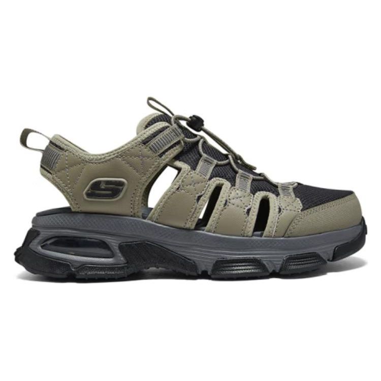 Skechers Удобные Модные Сандалии Пляжные Мужские Сандалии Коричневые 237594-TAN
