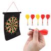 15in Magnetic Dart Board with 6 Dart Safety Magnet Doublesided Printing Dart Lint