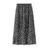 Velvet Sequins Halter Skirt Women's Package Hip Skirt Vintage Straight Mid-Length Skirt Spring and Autumn Winter Skirt