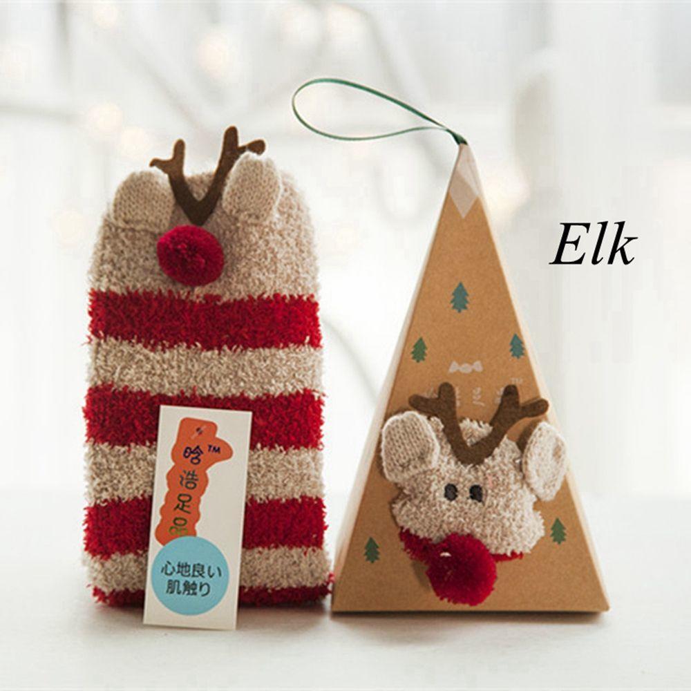 Мягкие с зауженным носком Милые Носки до щиколотки Полотенце Зимние Теплые Вышивка Животных Напольные Утолщенные Носки