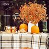 10 шт. осенние искусственные цветы для вазы, домашнего рождественского декора, искусственные растения, венок, уличный свадебный букет, украшение для вечеринки