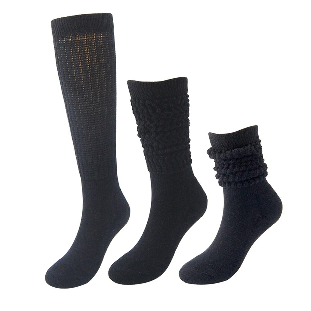 Women's Solid Color Thickened Loose Slouchy Socks Fashion Long Stacked Socks