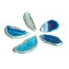 Agate Slices Irregular Agate Light Table Slices for DIY Jewelry Making Home Decoration Blue 1.2?2in