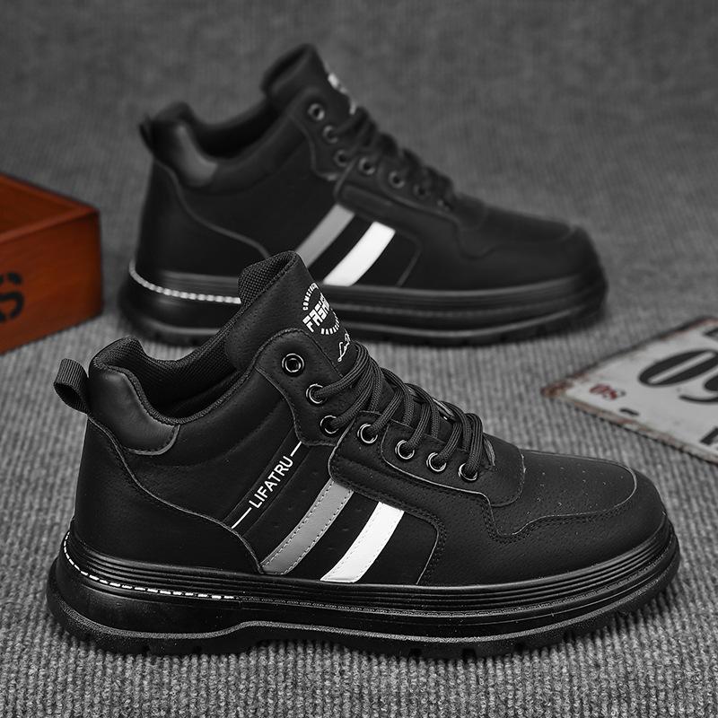 Осенняя мужская обувь, новые высокие рабочие туфли, мужская модная универсальная обувь для работы на стройплощадке, нескользящая спортивная повседневная обувь, обувь для сноуборда