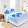 Four-Piece Mattress Set Turtle 3D Digital Printing Mattress Protective Cover