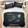 Juventus Shield Design Three-piece set (1 * duvet cover + 2 * pillowcase, without core) Christmas birthday gift Duvet cover and pillowcase