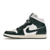 Air Jordan 1 Mid Oxidized Green Женские кроссовки Белый парус BQ6472-133