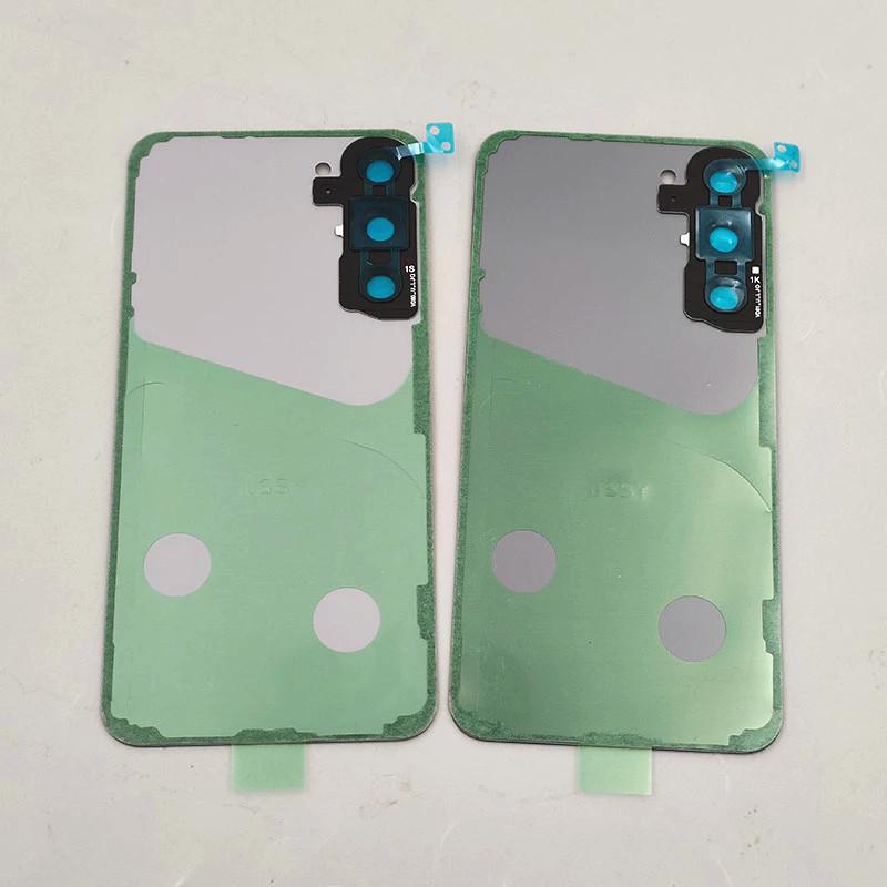 Задняя крышка аккумулятора из стекла для Samsung Galaxy S23 S911B S23 Plus S23+ S916B, с наклейкой для объектива камеры, для ремонта