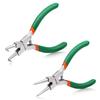 SPEEDWOX Mini Snap Ring Pliers Set with Straight and Dedicated Tool for Installing and Removing Snap Rings (2-Piece Set) Tip, 90° Bent, C-Ring Tips,
