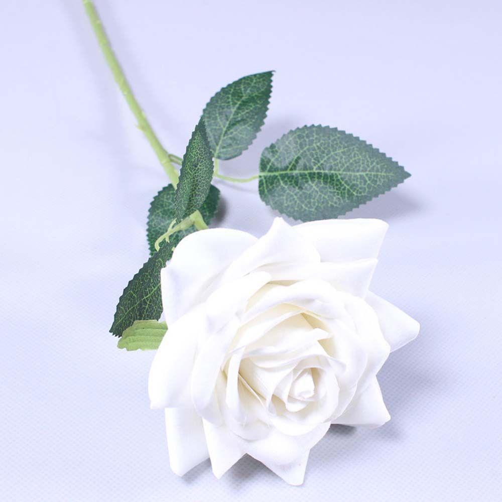 Head Blossom Flannel Home Decor DIY Fake Flowers Bridal Bouquet Wedding Decor Artificial Roses