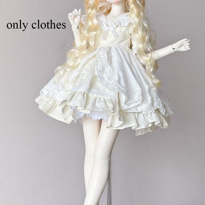 Одежда для кук 1/4 Костюм для кук BJD ростом 45 см Игрушки для переодевания Домик для игр Головной убор + Юбка + Поддержка для юбки Аксессуары для кукол, Кукла в комплект не входит