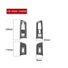 9Pcs Carbon Fiber Interior Door Control Cover Trim For Dodge Charger 2011-2014