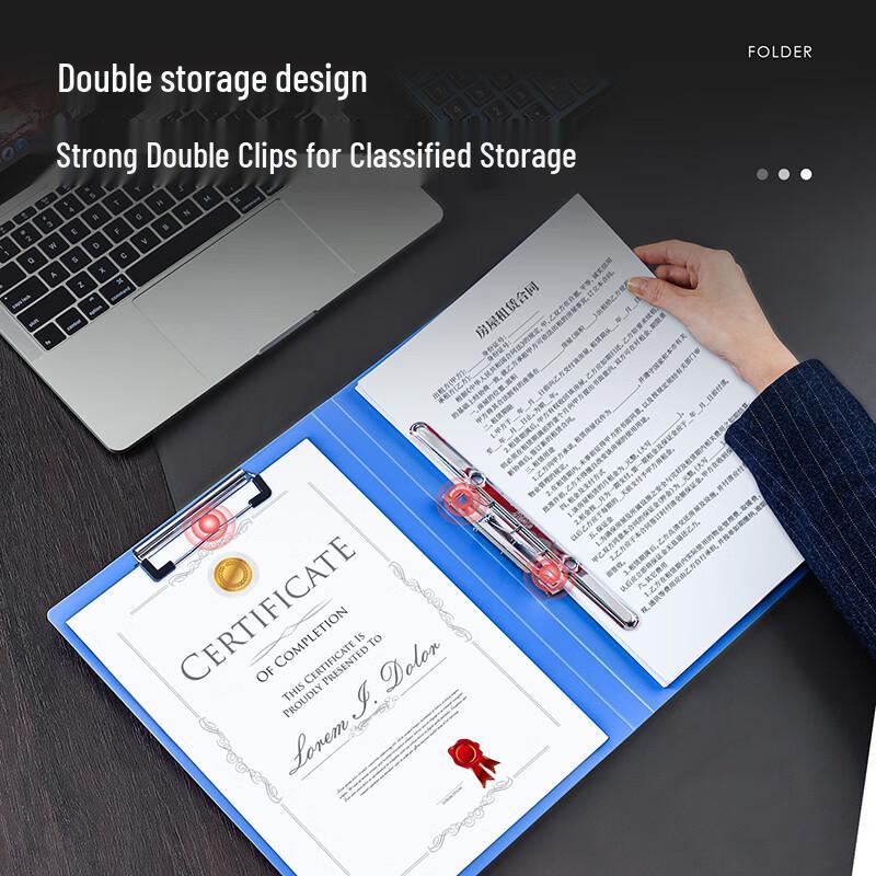 Deli 5349 A4 Strong Clip File Folder