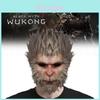 Уникальная маска Black Myth Wukong, игривый головной убор обезьяны для косплей-мероприятий на Хэллоуин