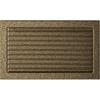 Vent Cover 22x37 Black and Gold with Blinds
