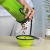 Чашка для воды и еды для домашних животных, складная миска для кормления собак на открытом воздухе, принадлежности для домашних животных, чашка для воды и еды двойного назначения, чашка для домашних животных