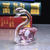 Поделки Маленький лебедь Украшение Подарочная статуэтка лебедя Красивый хрустальный лебедь Гостиная