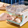 Secure Sliding Eggs Storage Organizer Unique Two slide Eggs Storage Box 2 Layer Eggs Organizer for Kitchen Enthusiasts