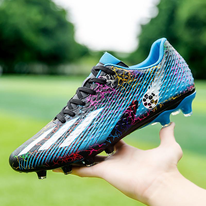 Детские футбольные бутсы большого размера с низким верхом, для мальчиков и девочек, с шипами и длинными шипами