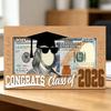 Держатель денег для выпускников 2026 года Деревянная выпускная открытка Конверт-коробка для денежного подарка Выпускные подарки для колледжа Школьные принадлежности для выпускного вечера