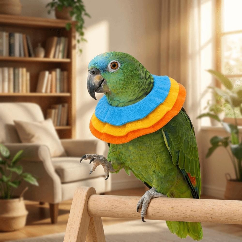 Breathable Parrot Elizabethan Collar Anti-Bite Anti Lick Recovery Collar Wound Care