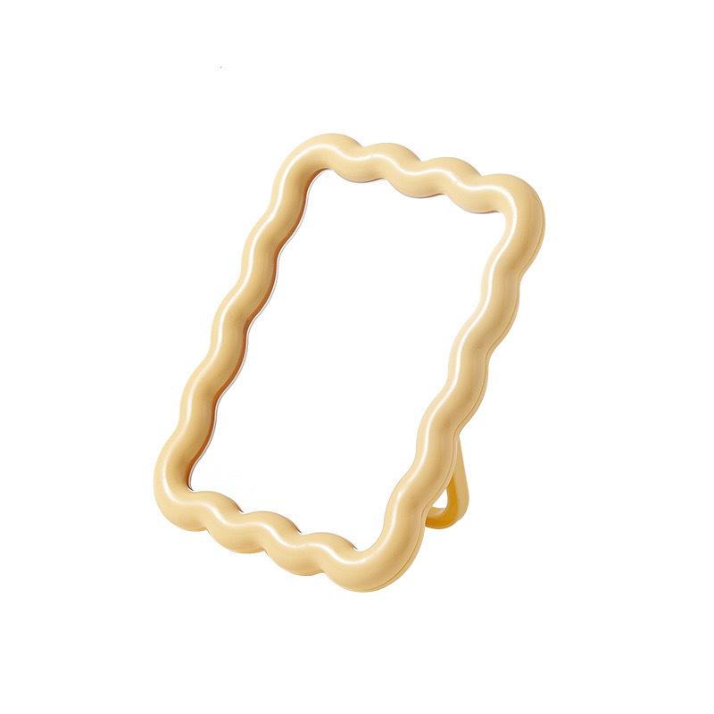 Гофрированные Неправильной Формы Зеркала для Макияжа Настольное Зеркало для Макияжа Зеркало для Макияжа Эстетический Декор Комнаты Женские Принадлежности для Макияжа