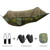 Camping Hammock Automatic Quick Opening Portable Mosquito Net Outdoor Parachute Nylon Hammocks Swing Camping Mosquito
